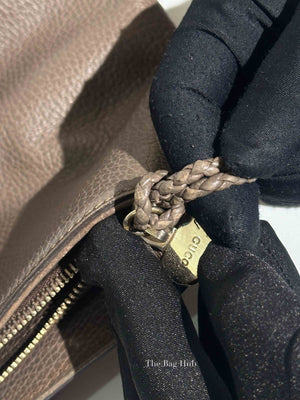 Gucci Brown Leather Bamboo Fringe Medium Tote Bag