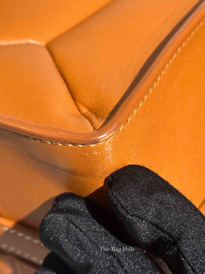 Chloe Caramel Leather Woody Medium Tote Bag