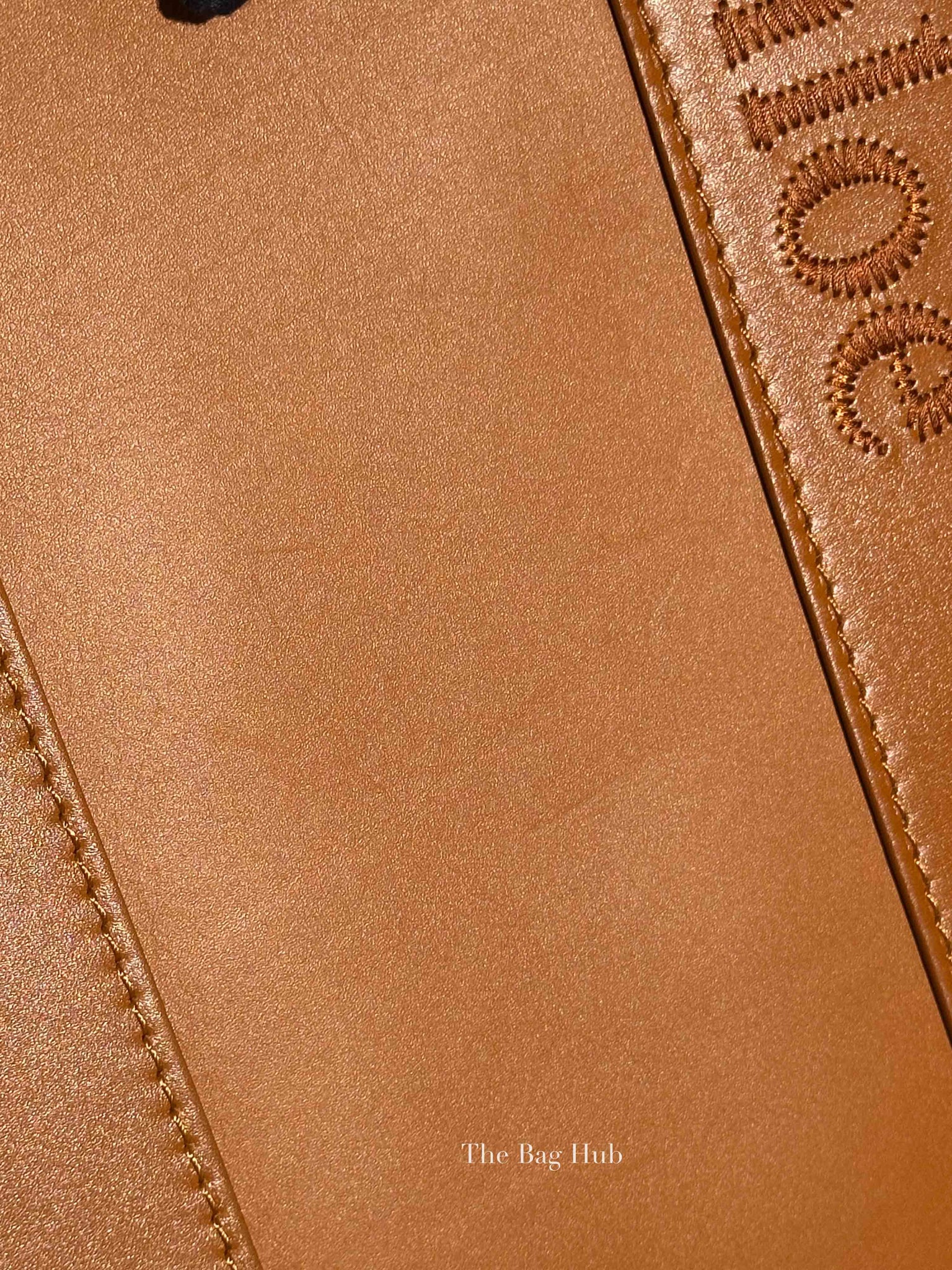 Chloe Caramel Leather Woody Medium Tote Bag