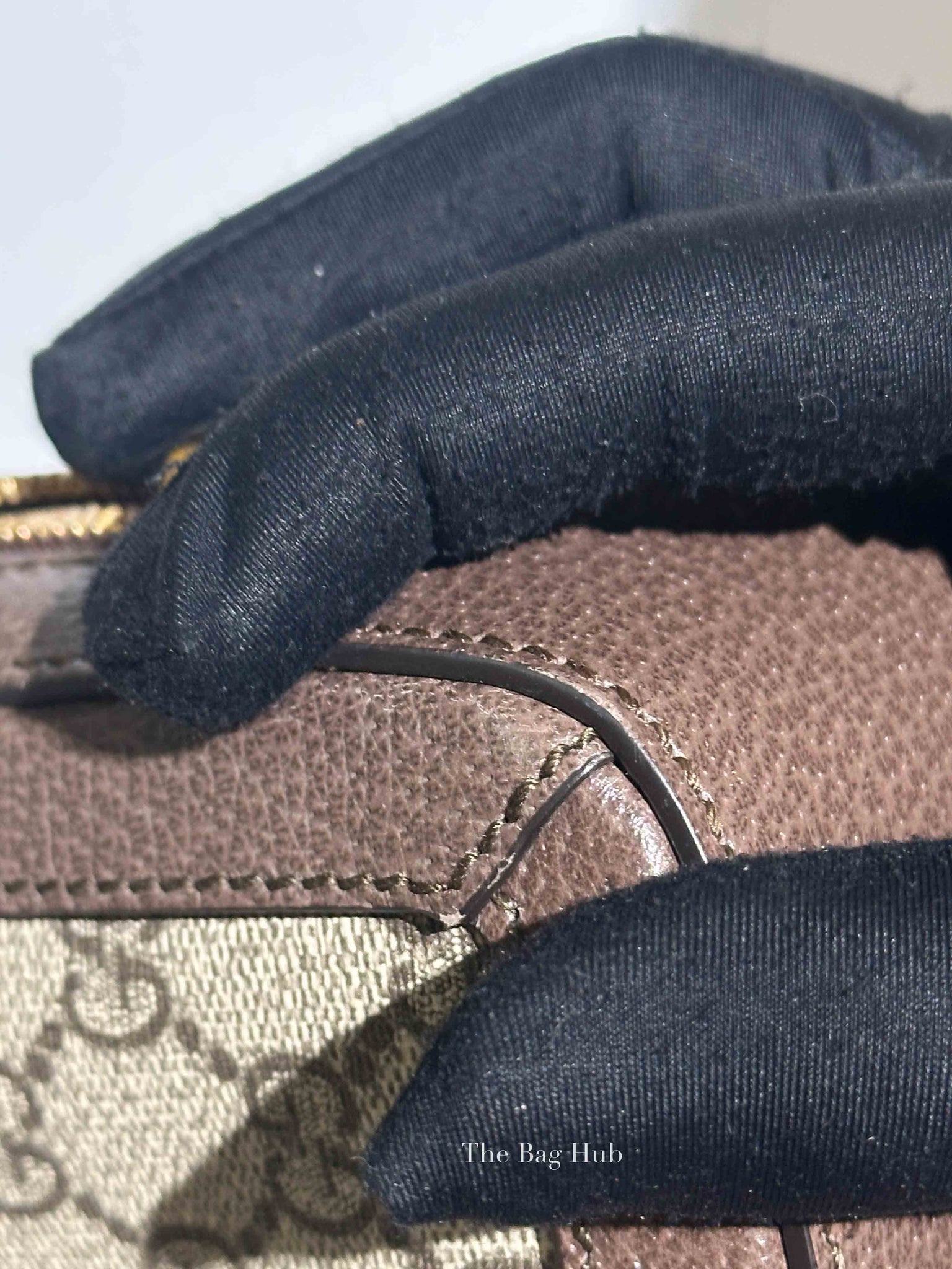 Gucci Brown GG Supreme Ophidia Top Handle Shoulder Bag
