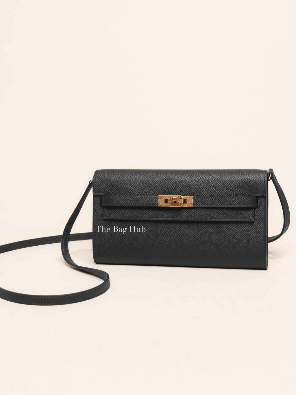 Hermes Noir Epsom Kelly To Go Wallet
