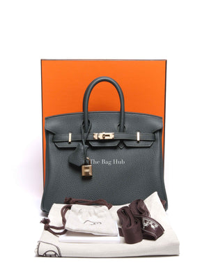 Hermes Vert Mangrove Togo Birkin 25 Bag GHW