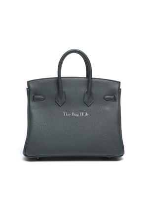 Hermes Vert Mangrove Togo Birkin 25 Bag GHW
