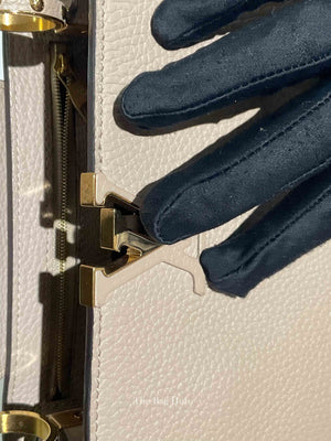 Louis Vuitton Galet Cuir Taurillon Leather Capucines BB Bag