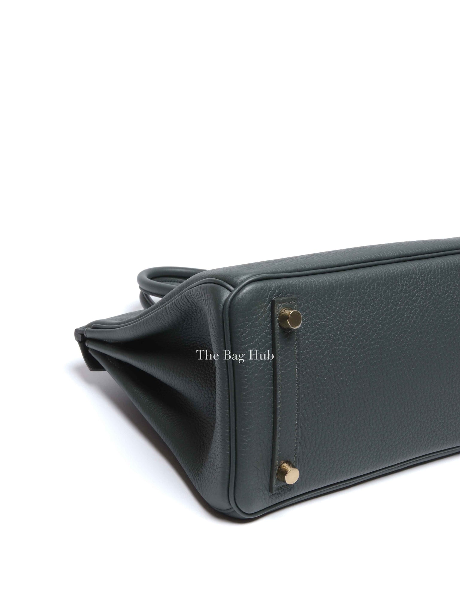 Hermes Vert Mangrove Togo Birkin 25 Bag GHW