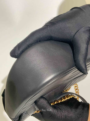 Louis Vuitton Black Quilted Leather New Wave Patches MM Chain Bag