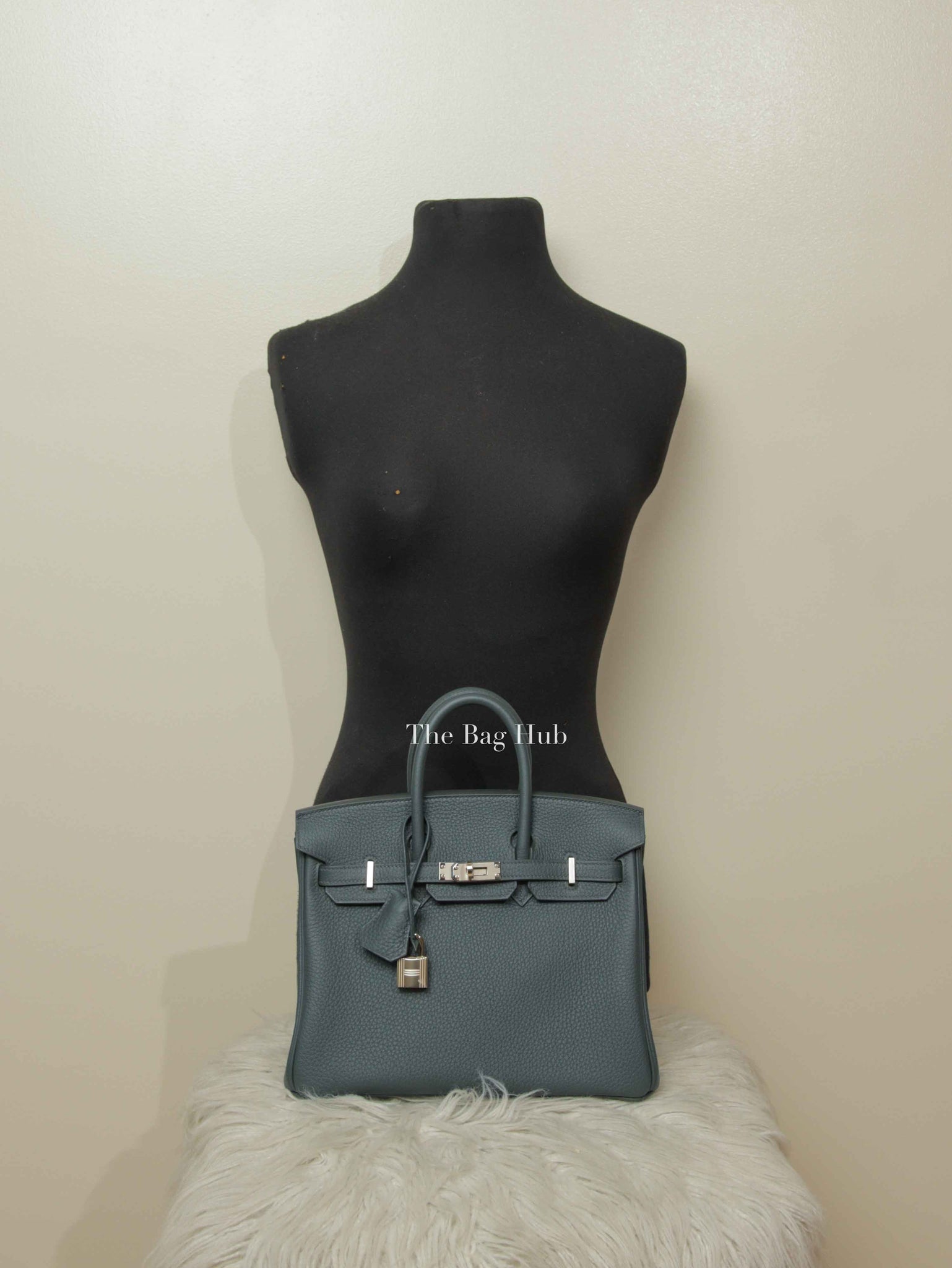 Hermes Vert Mangrove Togo Birkin 25 Bag GHW