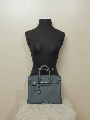 Hermes Vert Mangrove Togo Birkin 25 Bag GHW