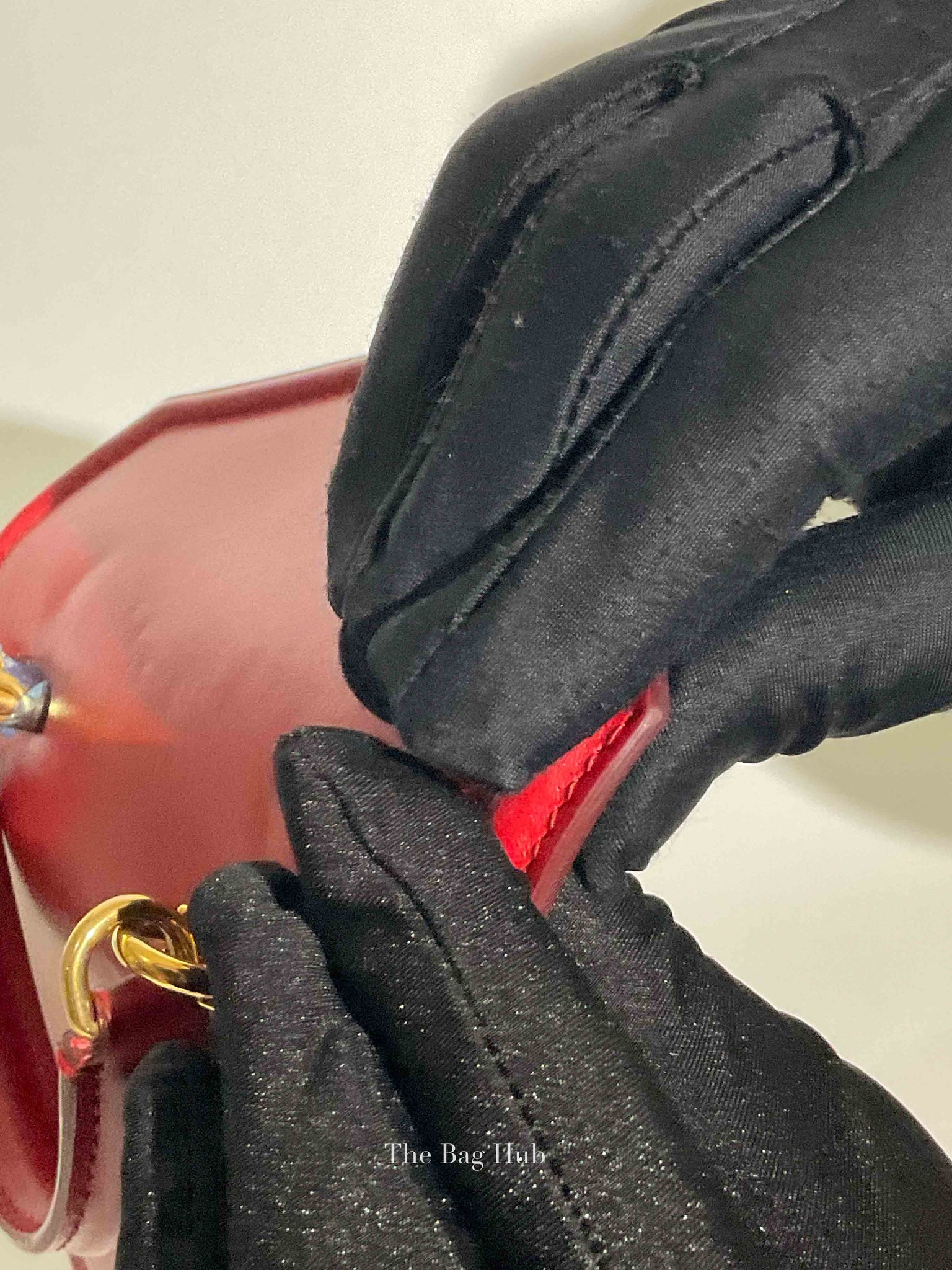 Dolce & Gabbana Red Smooth Calfskin Devotion Small Crossbody Bag