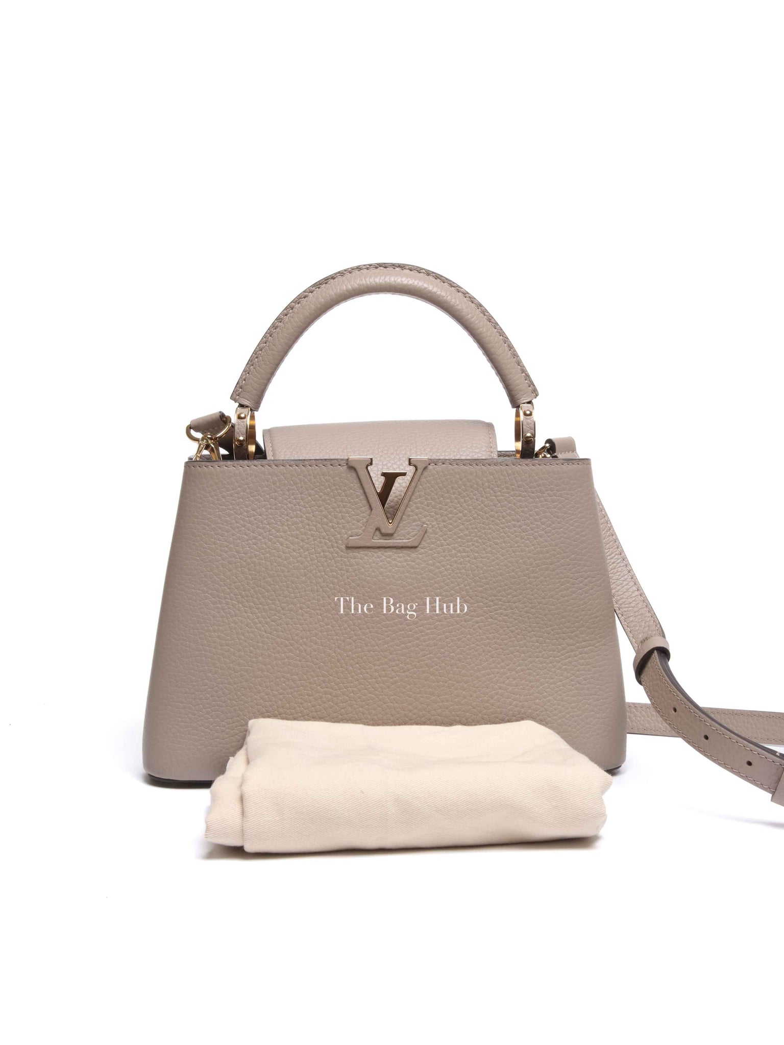 Louis Vuitton Galet Cuir Taurillon Leather Capucines BB Bag