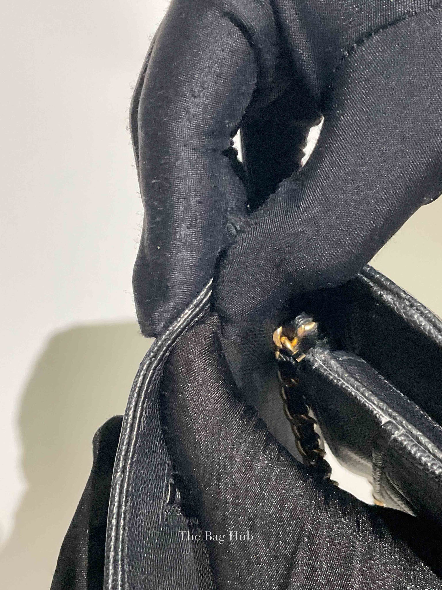 Chanel Black Chevron Caviar Classic WOC GHW