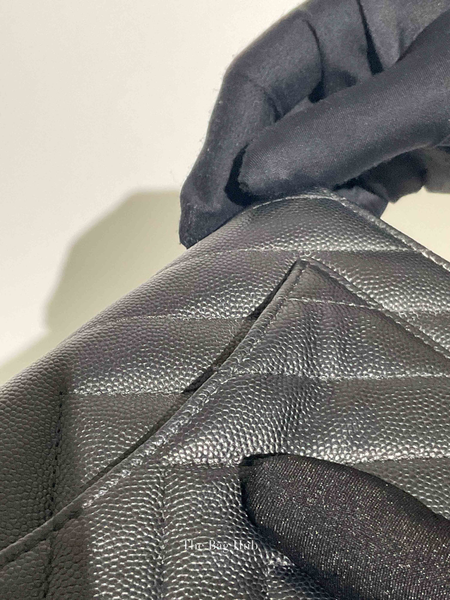 Chanel Black Chevron Caviar Classic WOC GHW