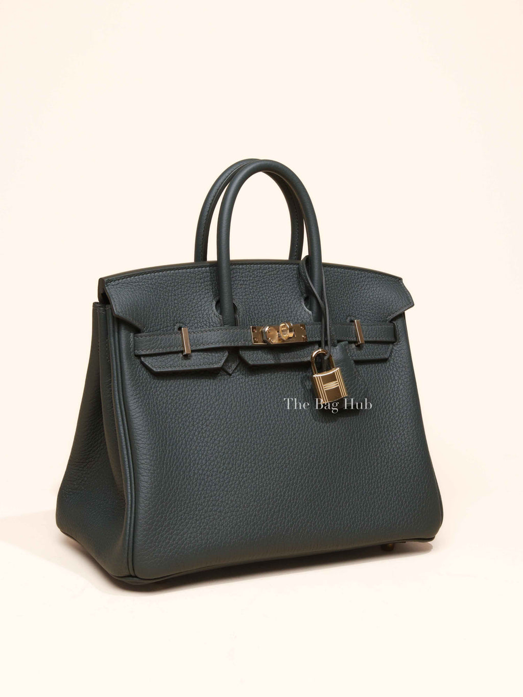 Hermes Vert Mangrove Togo Birkin 25 Bag GHW