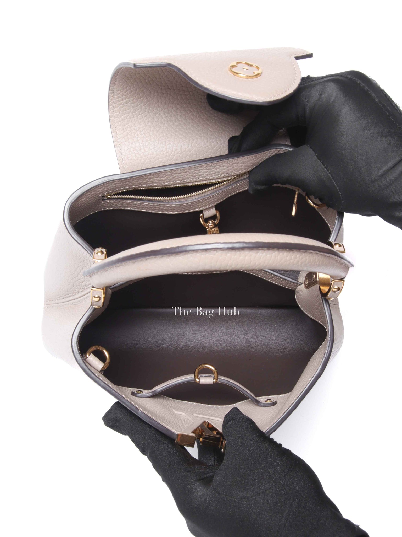 Louis Vuitton Galet Cuir Taurillon Leather Capucines BB Bag