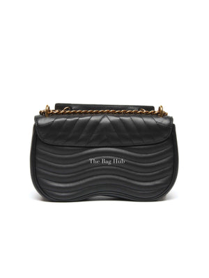 Louis Vuitton Black Quilted Leather New Wave Patches MM Chain Bag