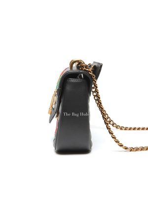Louis Vuitton Black Quilted Leather New Wave Patches MM Chain Bag