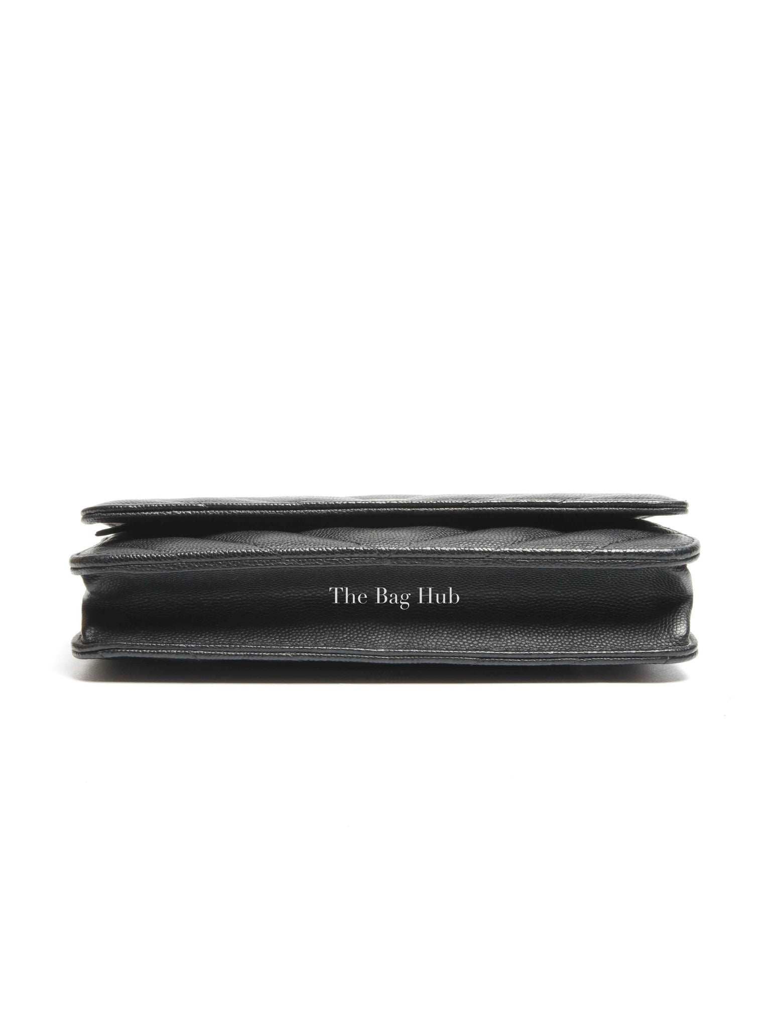 Chanel Black Chevron Caviar Classic WOC GHW