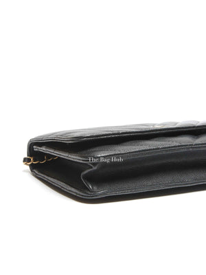 Chanel Black Chevron Caviar Classic WOC GHW