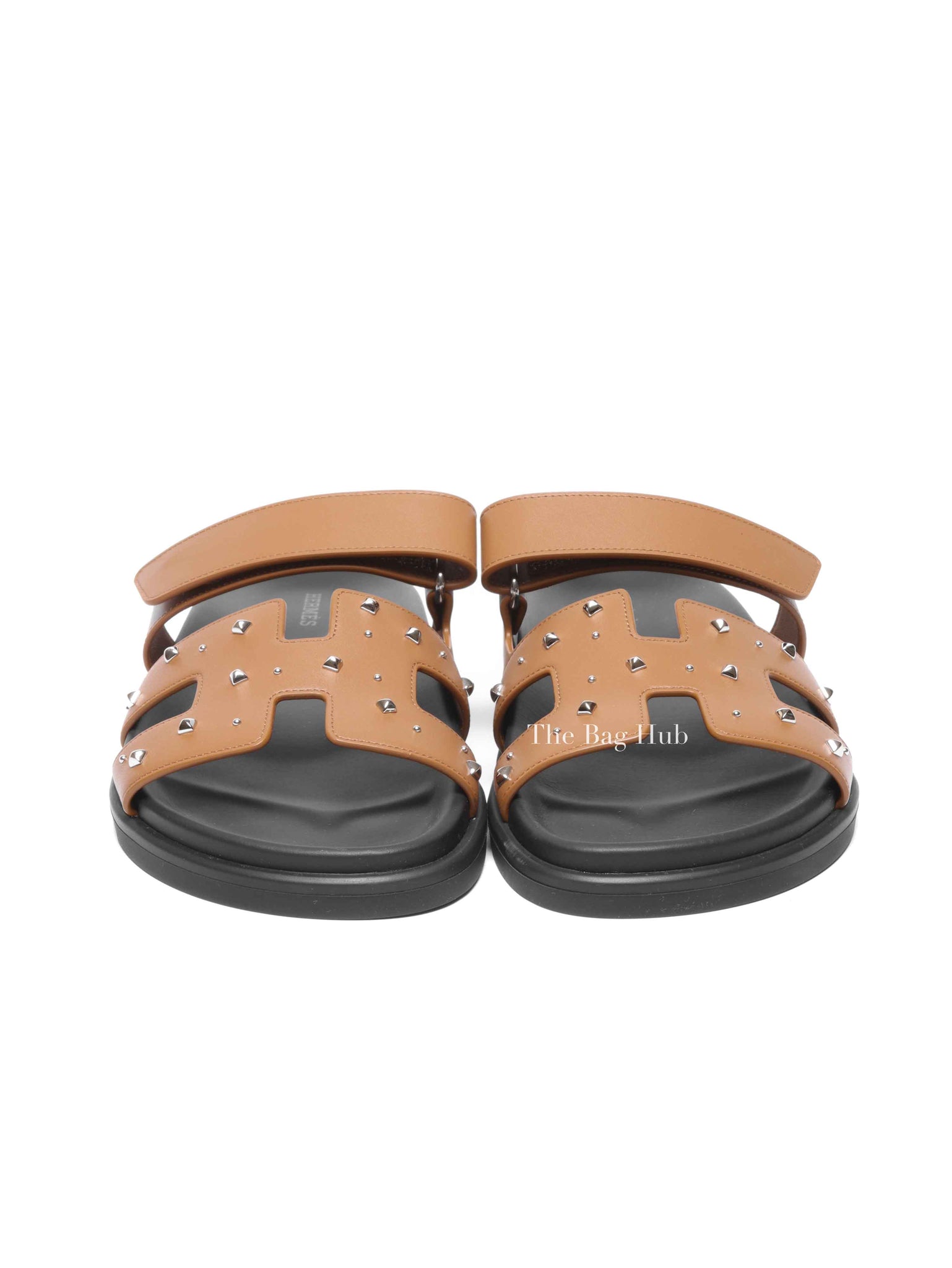 Hermes Naturel Calfskin Chypre Sandals Size 38