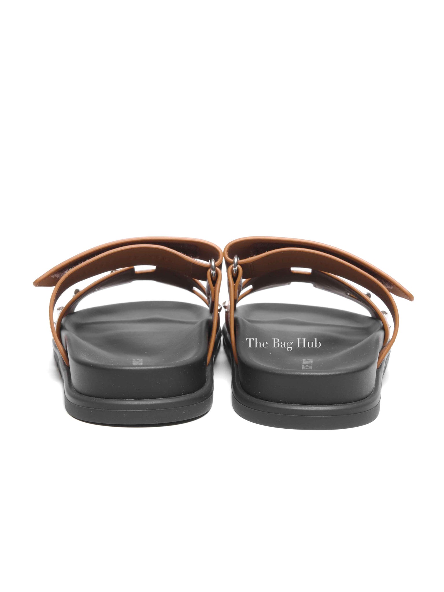 Hermes Naturel Calfskin Chypre Sandals Size 38