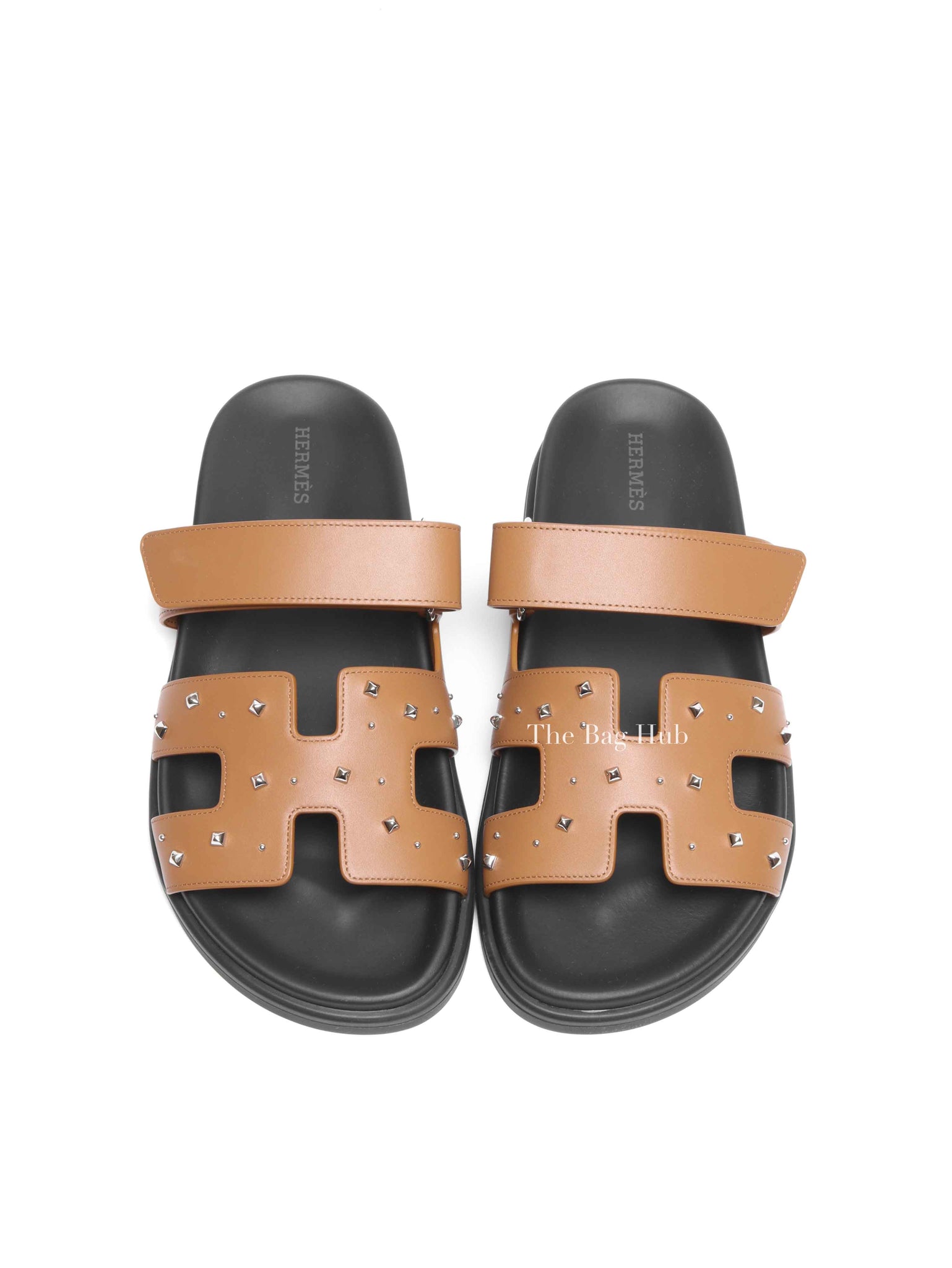 Hermes Naturel Calfskin Chypre Sandals Size 38