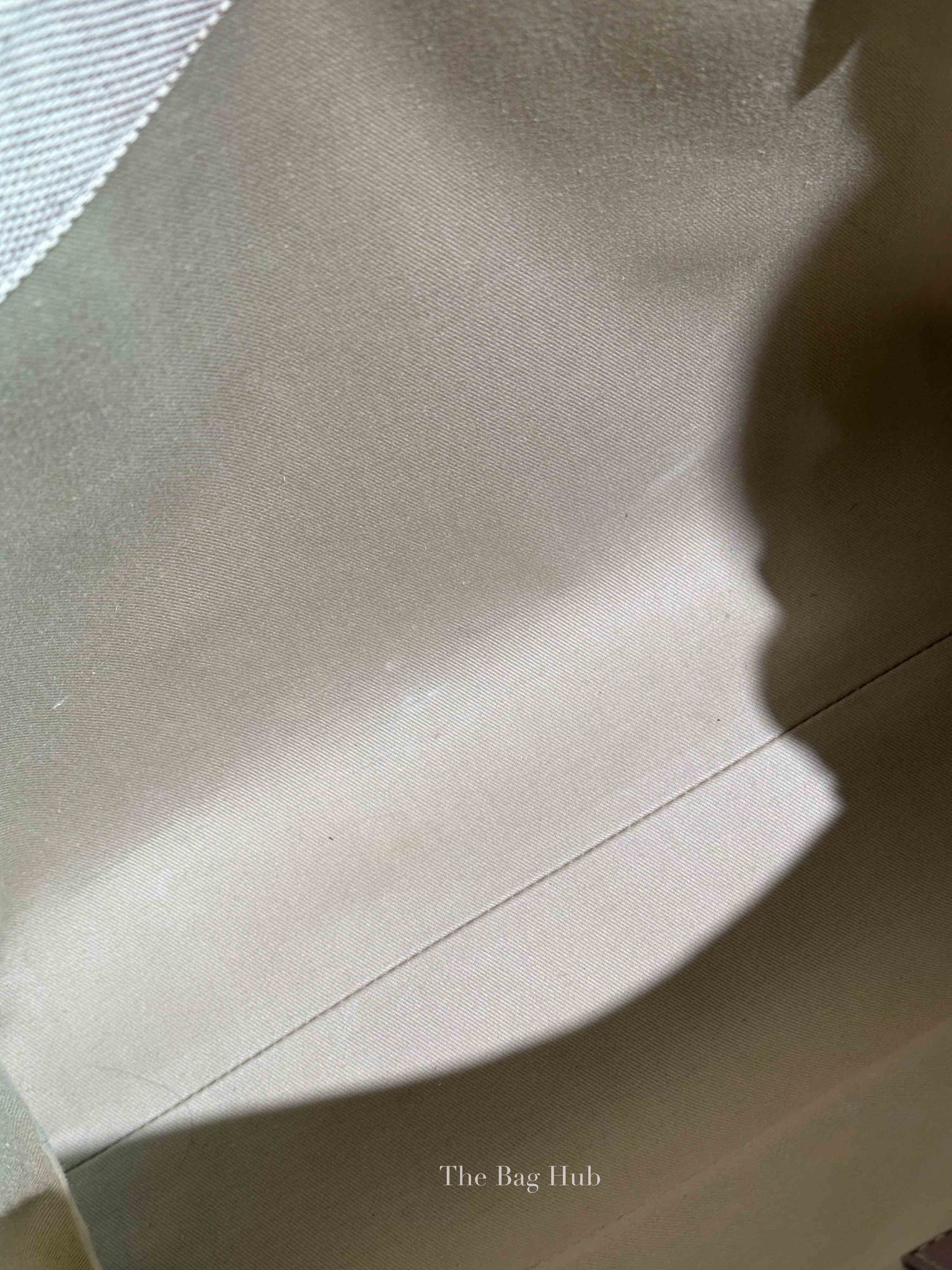 Chloe Brown Linen Canvas Medium Woody Tote Bag