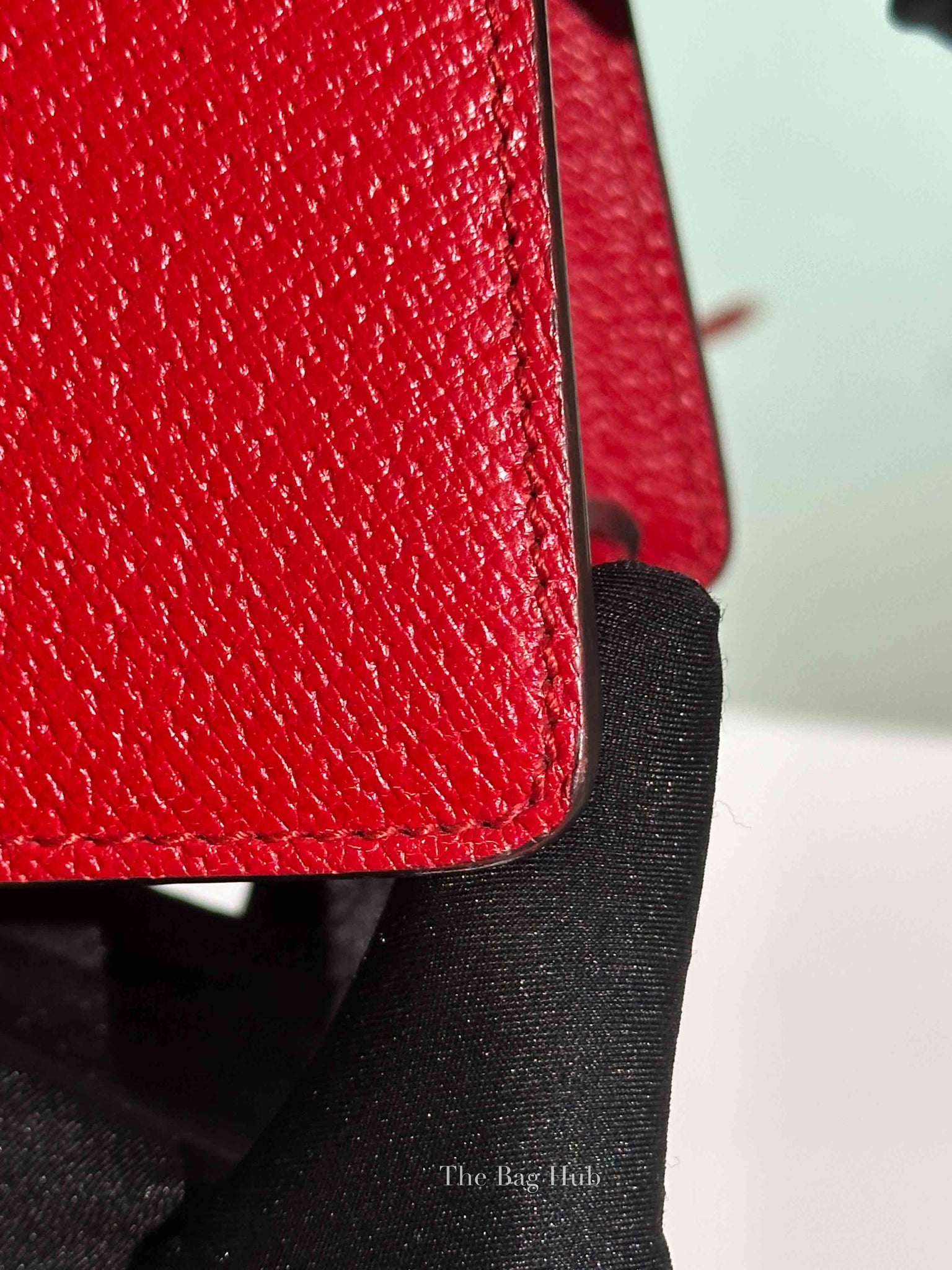 Gucci Red Grained Calfskin Web Medium Animalier Top Handle Tote Bag