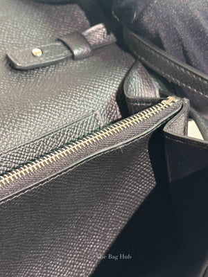 Hermes Black Epsom Kelly Wallet To Go PHW