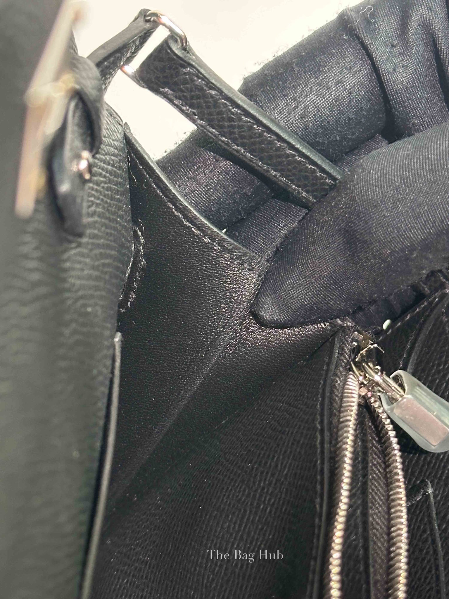 Hermes Black Epsom Kelly Wallet To Go PHW
