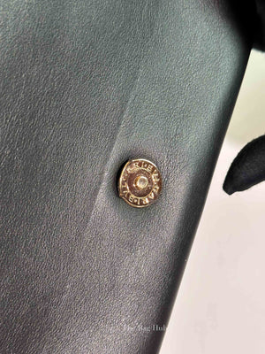 Bvlgari Black Calfskin Matelasse Small Serpenti Cabochon Shoulder Bag
