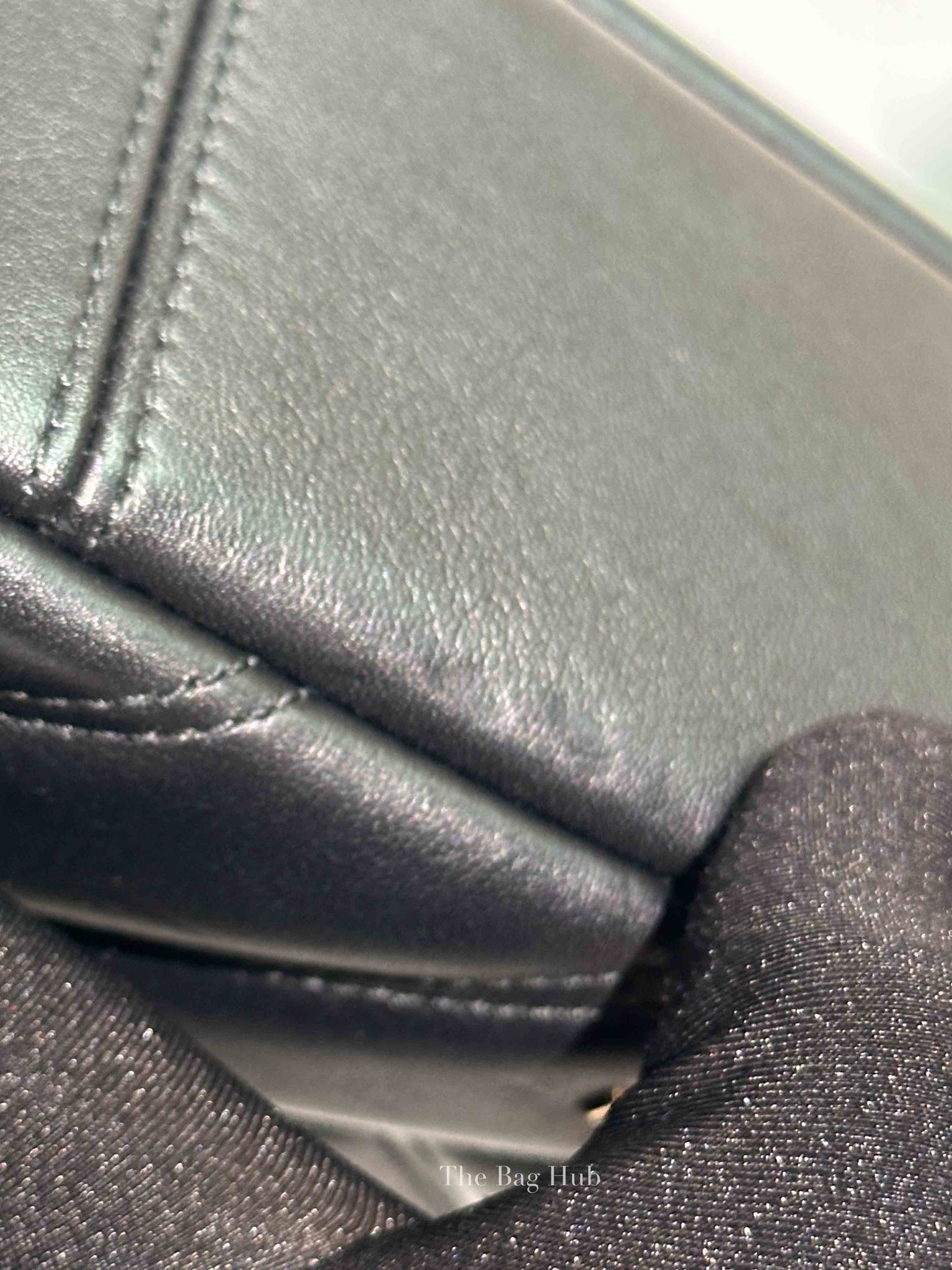 Bvlgari Black Calfskin Matelasse Small Serpenti Cabochon Shoulder Bag