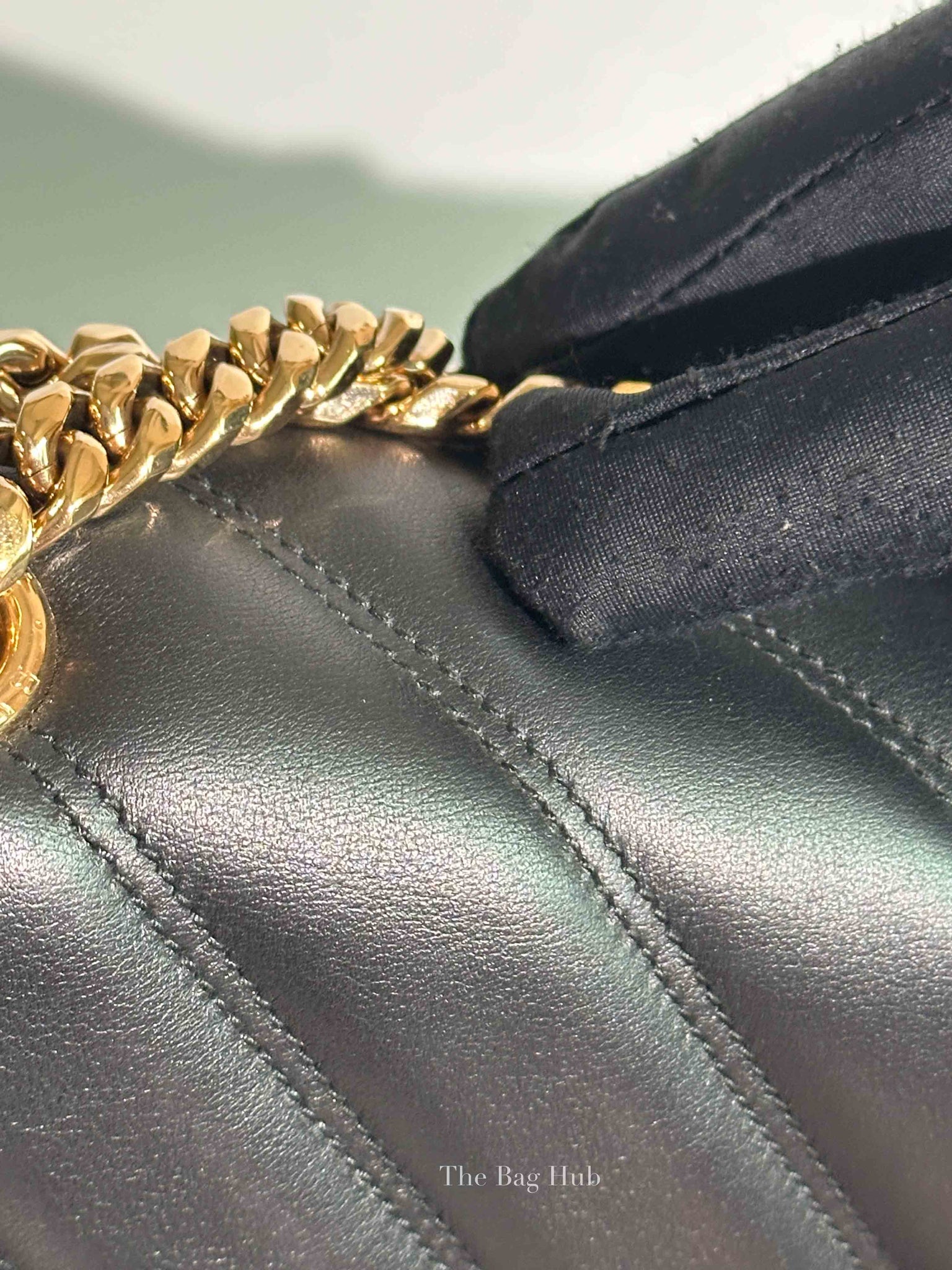 Bvlgari Black Calfskin Matelasse Small Serpenti Cabochon Shoulder Bag