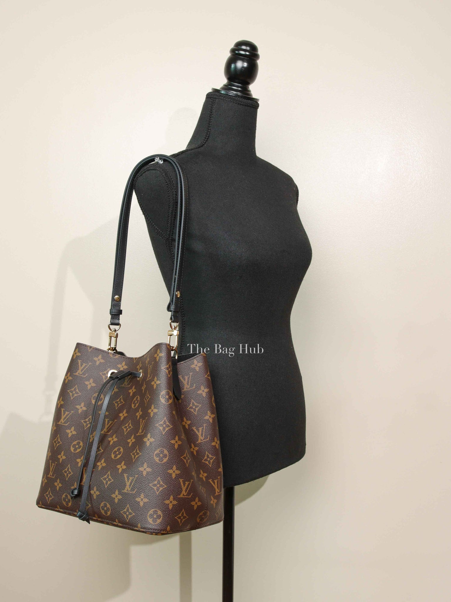 Louis Vuitton Black Canvas Monogram NeoNoe Bag