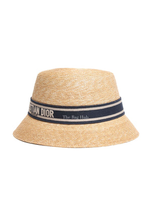 Dior Natural Straw Bucket Hat Size 59