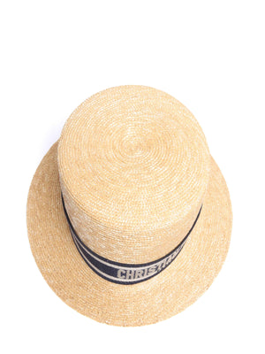 Dior Natural Straw Bucket Hat Size 59
