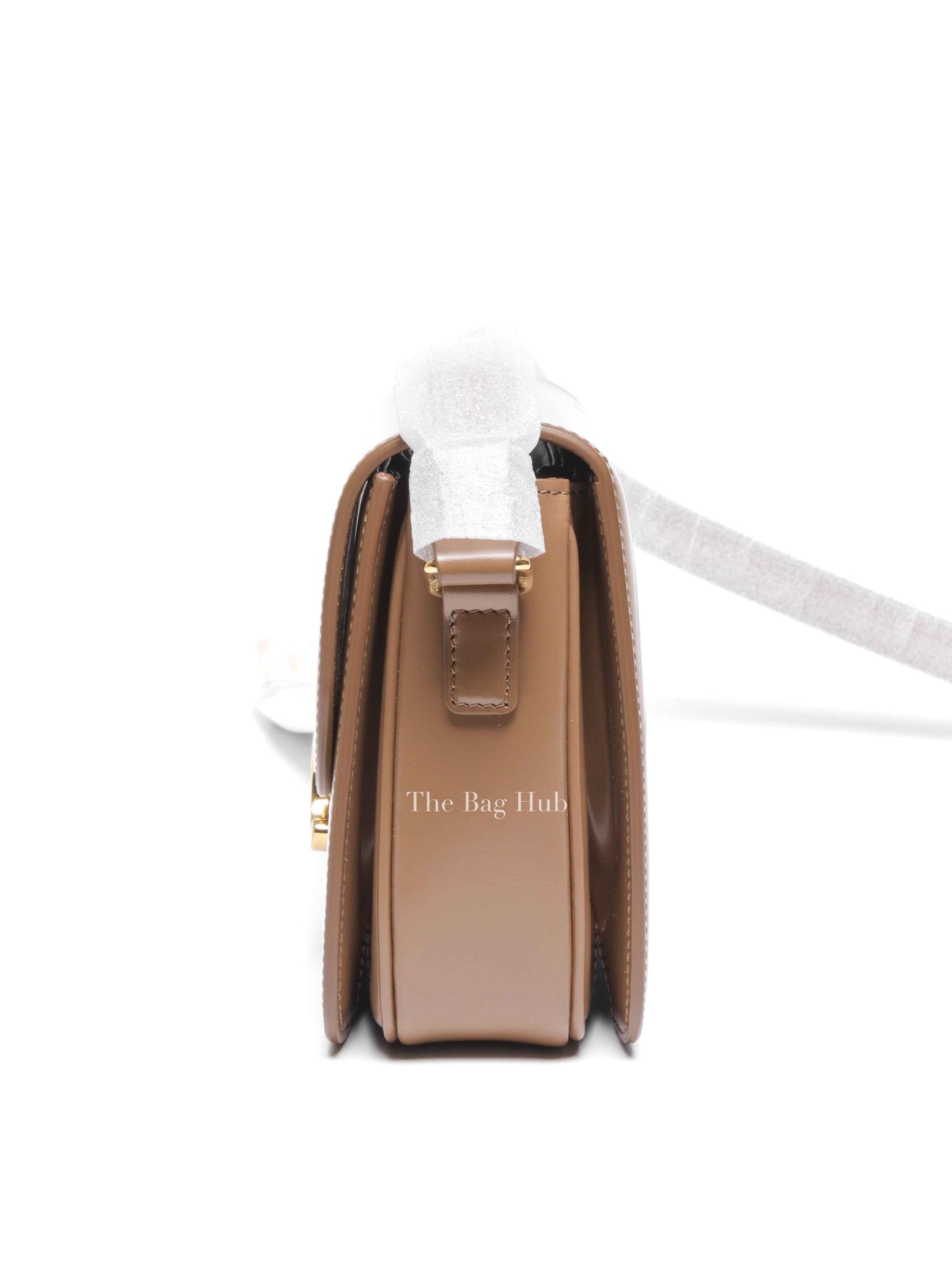 Celine Bronze Leather Classic Triomphe Shoulder Bag