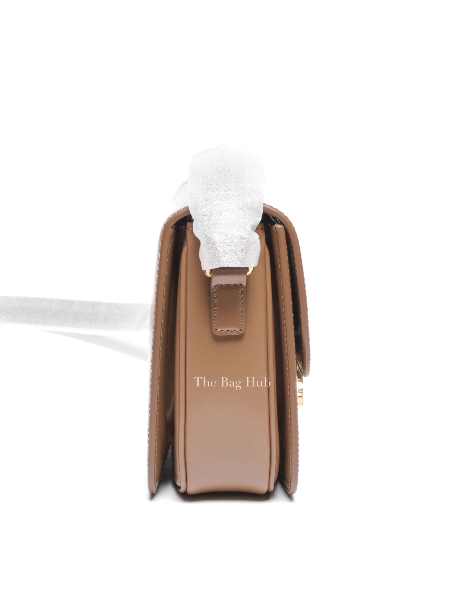 Celine Bronze Leather Classic Triomphe Shoulder Bag