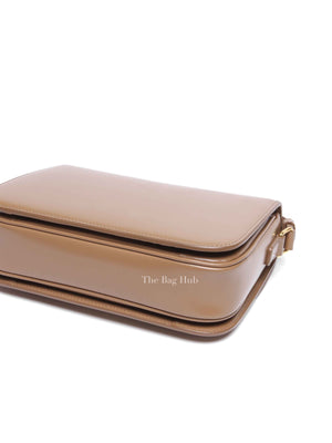 Celine Bronze Leather Classic Triomphe Shoulder Bag