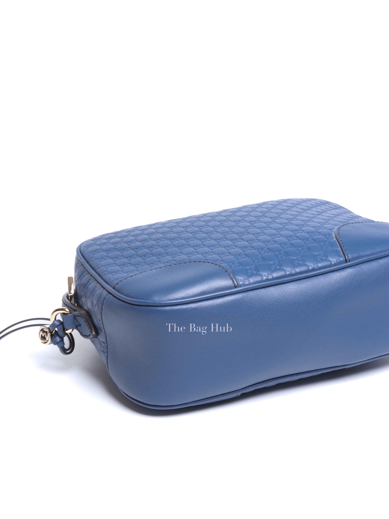 Gucci Blue Soft Microguccissima Mini Bree Camera Bag