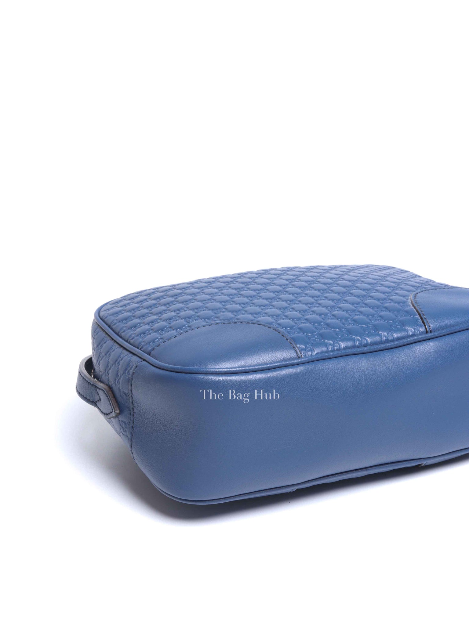 Gucci Blue Soft Microguccissima Mini Bree Camera Bag