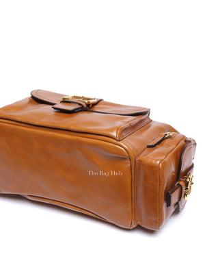Chloe Clay Brown Buffalo Leather Double Carry Medium Bag