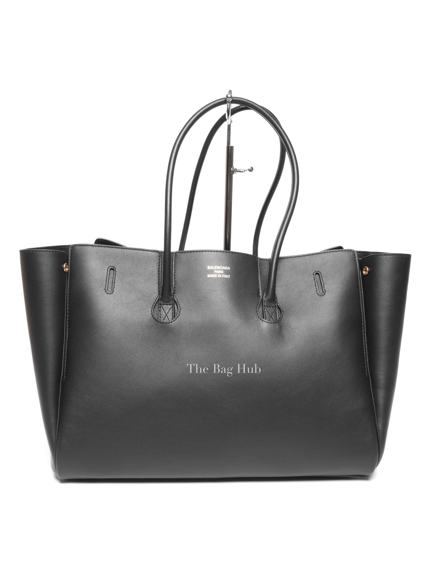 Balenciaga Black Leather Women's Bel Air Carry All Medium Bag