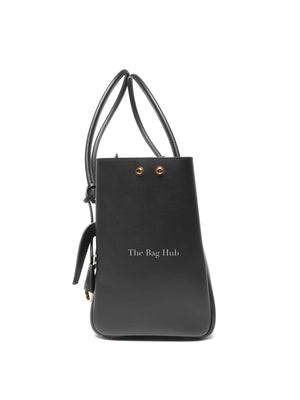 Balenciaga Black Leather Women's Bel Air Carry All Medium Bag