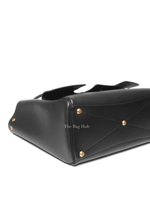 Balenciaga Black Leather Women's Bel Air Carry All Medium Bag