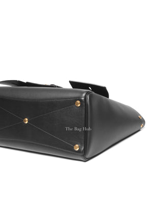 Balenciaga Black Leather Women's Bel Air Carry All Medium Bag