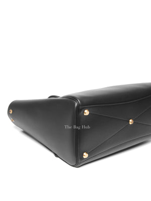 Balenciaga Black Leather Women's Bel Air Carry All Medium Bag