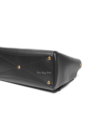 Balenciaga Black Leather Women's Bel Air Carry All Medium Bag