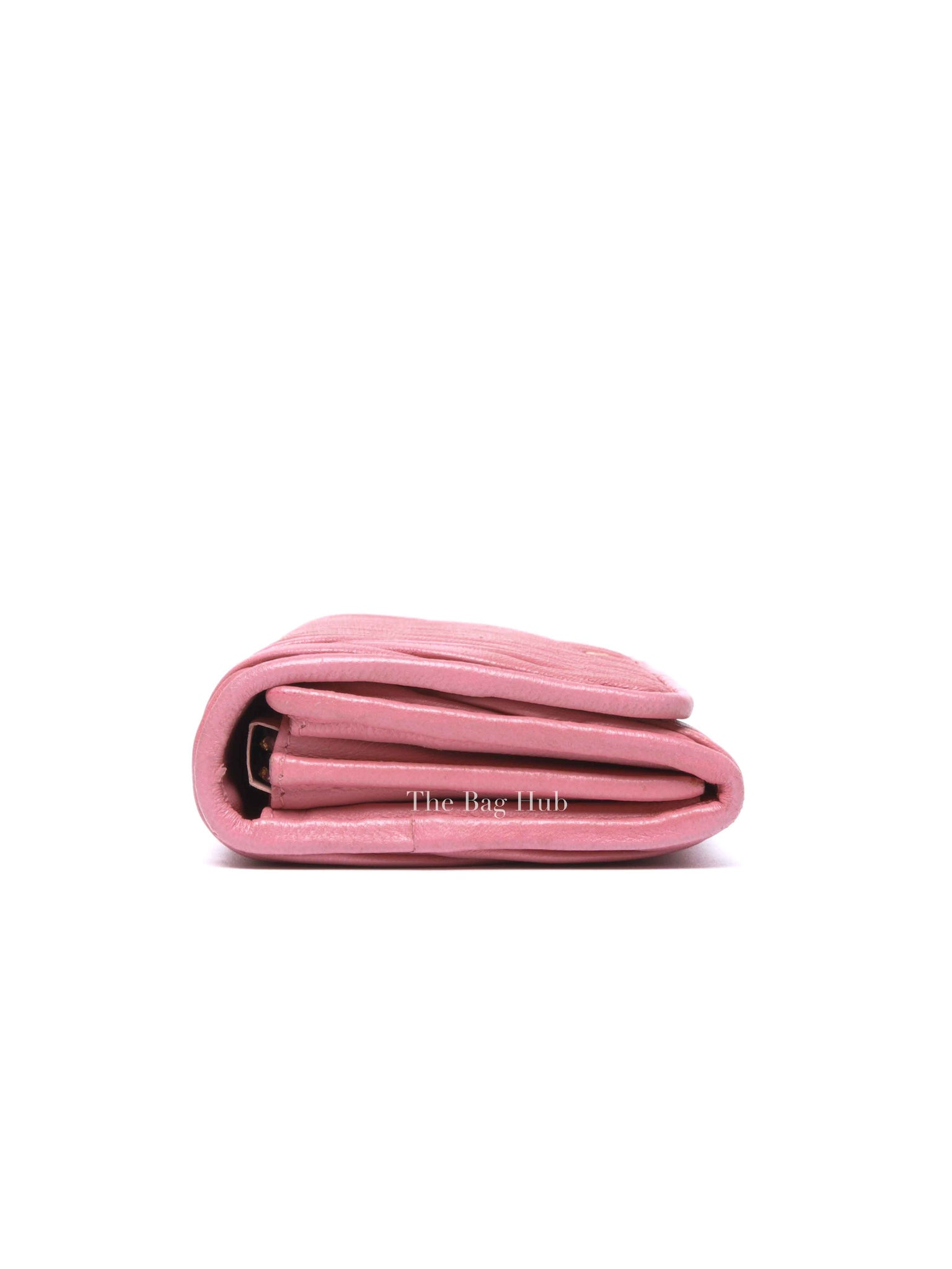 Miu Miu Geranio Leather Matelasse Long Walllet