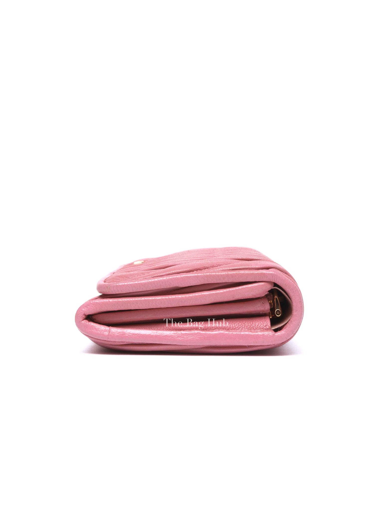 Miu Miu Geranio Leather Matelasse Long Walllet