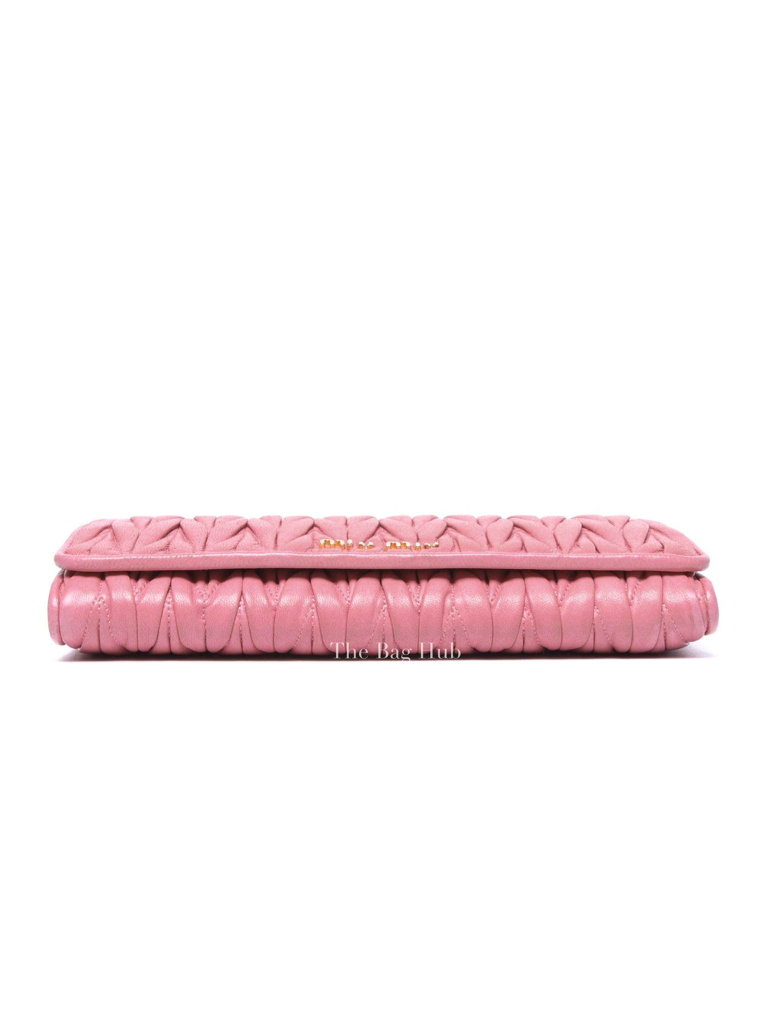 Miu Miu Geranio Leather Matelasse Long Walllet